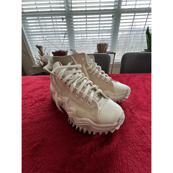 Converse Run Star Motion Hi Mens 7 Women’s 8.5 Unisex Cream - Picture 1 of 11